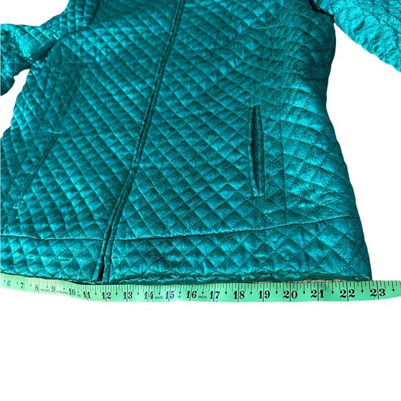 C.L.O.T.H.E.S green zipper pockets quilted jacket in green Large - Picture 7 of 16